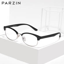 PARZIN Myopia Glasses Frame Men Vintage TR90 Half  Optical Glasses Frames Prescription Eyeglasses 5026 2024 - buy cheap