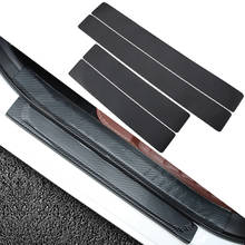 4PCS/Set Car Door Sill Plate Stickers For Renault Megane 2 3 Scenic 4 1 Auto Door Entry Guard Carbon Fiber Protector Accessories 2024 - buy cheap