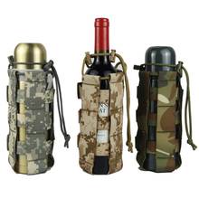 Bolsa táctica Molle para botella de agua, cubierta militar Oxford para cantimplora, hervidor de viaje con sistema Molle, 0,5 l-2,5 L 2024 - compra barato