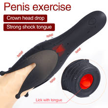 Vibrador glans para estimulação do pênis, aparelho de masturbação masculina, massageador para estimulação do pênis, brinquedo sexual para homens e adultos 2024 - compre barato