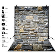 Laeacco Brick Wall Backdrops Stones Grunge Vintage Portrait Food Photography Backgrounds Baby Shower Photocall For Photo Studio 2024 - buy cheap