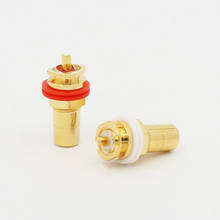 4 piezas Rca hembra de Latón chapado en oro RCA hembra HIFI RCA hembra RCA JACK adaptador 2024 - compra barato