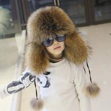 2020 Hot Sell Children's  high imitation Fox fur Lei Feng Hat Boys and Girls Winter Thicken Fur Baby Going out Warm Hat Fashion 2024 - buy cheap