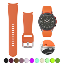 20MM Silicone Strap For Samsung Galaxy Watch 4 Classic 42mm 46mm smart watch Wristband Bracelet Galaxy Watch 4 40mm 44mm band 2024 - купить недорого