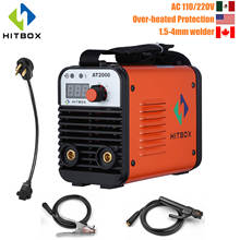HITBOX 110V 220V Arc Welder MMA Welding Machine AT2000 ARC200 Inverter Overheat Protection Dual Voltage 90-240V 2024 - купить недорого