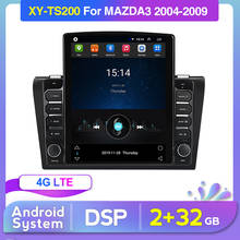 Sistema multimídia automotivo, com android, 2 gb de ram, 32 gb de rom, rádio fm, navegação gps, para mazda 3 2004-2008 2024 - compre barato