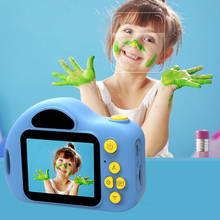 Новая детская камера с защитой от падения, 1,77 дюймовый HD-экран, игрушечная видеокамера, многоязычная камера, детская мини-камера, подарок на ... 2024 - купить недорого