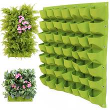 4/7/9/18/25/36/49/72 Pockets Wall Hanging Planting Bags Green Plant Grow Planter Vertical Garden Living Bag Garden Supplies Bags 2024 - buy cheap