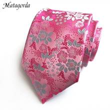 British Style 8CM Formal Tie Light Purple Necktie Are Decorated with Blue Flowers The Best Neckwear for Your Date Male Gravata 2024 - buy cheap