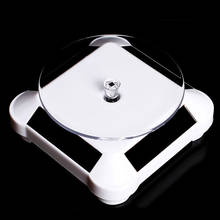 Solar Showcase 360 Automatic Rotating Turntable Jewelry Organizer Necklace Bracelet Watch Phone Display Stand H9 2024 - buy cheap