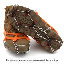 1 Pair Snow Non Slip Climbing Shoe Cover Crampons Cleats Ice Gripper For Spikes Hiking Winter Manganese Steel Cleats Overshoes 2024 - buy cheap