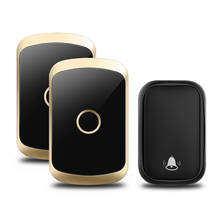 CACAZI Self Powered Wireless Waterproof Doorbell No Battery US EU UK Plug Smart Door Call Bell Chimes 1 2 Button 1 2 Receiver 2024 - buy cheap