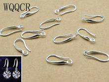 WQQCR Hot Sale 50PCS Lot Fashion Jewelry Components 925 Silver GOLG NEW Earrings Accessories For Women Earring Hooks Fitting 2024 - buy cheap