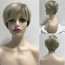 Amir  Short Synthetic wig Light Brown Bob Wigs For Women With Free side Bangs Hair High Temperature Fiber Straight Hair Cosplay 2024 - buy cheap