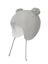Шапка-ушанка, зимняя, хлопковая, с флисовой подкладкой, симпатичный помпон 2024 - купить недорого