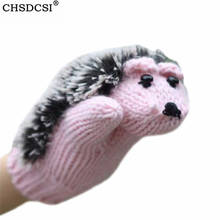 CHSDCSI Hedgehog Design 1Pair Women Lovely Winter Warm Girls Wrist Mittens Fluffy Gloves Mitten Outdoor luvas Cute Gloves Gift 2024 - buy cheap