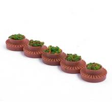 5pcs 1/150 Dollhouse Mini Garden Bed for Sand Table Decoration Scenery 2024 - buy cheap