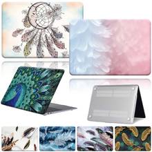 Funda de portátil para Apple MacBook Air Pro Retina, 11/12/13/15/16 pulgadas, diseño de plumas para MacBook 12 "A1534/Pro 16" A2141 2024 - compra barato