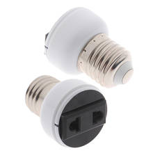 Conector de tomada e27 abs eua/ue, acessórios de suporte de lâmpada, base de lâmpada, adaptador de parafuso, soquete de lâmpada branca 2024 - compre barato