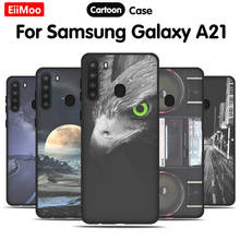 EiiMoo Soft Silicone Back Cover For Samsung Galaxy A21S Phone Case Luxury Cartoon TPU Cover For Coque Samsung Galaxy A21 Case 2024 - buy cheap