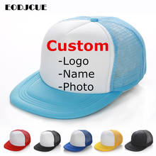 Factory price! Free Custom LOGO Design Men Women Baseball Cap For Kids Adult Mesh Snapback Hip Hop Hat Trucker Hat gorras 2024 - buy cheap