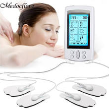 16 Modes TENS Unit Shockwave Machine Dual EMS Electrical Muscle Stimulation Shiatsu Massager Pulse Low Frequency Physiotherapy 2024 - buy cheap