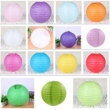 1pc Round Chinese Paper Lantern Birthday Wedding Party decor gift DIY lampion white hanging lantern ball party supplies 2024 - buy cheap