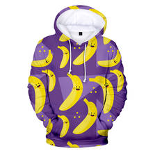 3 To 20 Years Fruit Banana 3D Printed Hoodies Kids Men Women Long Sleeve Sweatshirts Hoody Pullover Tracksuit Harajuku Jacket 2024 - buy cheap