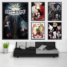 Póster abstracto de estilo nórdico para decoración del hogar, obra de arte de pared impresa, pintura en lienzo, Death Note, Anime, para habitación de niños 2024 - compra barato