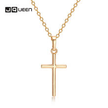 Ожерелье с кулоном в виде креста, цепочка на ключицу, гипоаллергенное ожерелье ручной работы, женское модное ювелирное изделие, подарок на день рождения, Кулон, Ожерелье 2024 - купить недорого