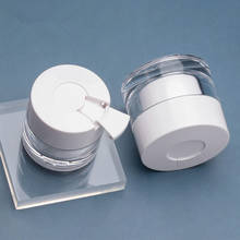 50pcs 30/50g Plastic White Jar Empty Cream Jar With Spoon Travel Refillable Bottle Container Packaging 2024 - buy cheap