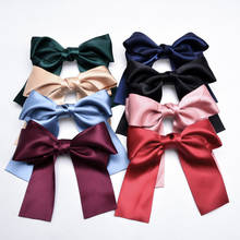 Fashion Satin Large Hair Bow Clip Women Girls Hair Band Cute Ribbon Bow Ties Big Bowknot Hairpins For Girls Hair Accessories 2024 - buy cheap