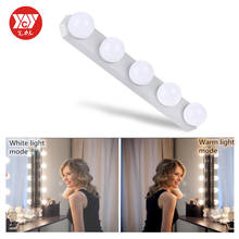 Espejo de maquillaje LED con puerto USB, lámpara de pared regulable, Kit de 5 bombillas para iluminación de tocador 2024 - compra barato