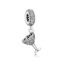 Authentic 925 Sterling Silver Bead Night Out Pendant Charm Fit Fashion Women Pandora Bracelet Bangle Gift DIY Jewelry 2024 - buy cheap