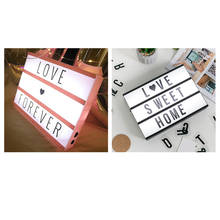 A4 Cinematic Lightbox wIth 99 Letters Illuminated Light Up Box Sign USB Powered Perfect Decorative Gift 2024 - buy cheap
