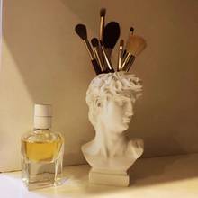 Decoración de David, Estatua de la cabeza, caja de almacenamiento para el hogar, Mini busto de artefacto, artesanía de belleza, boceto, creatividad, hogar europeo 2024 - compra barato