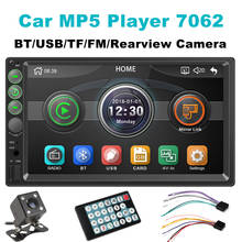 Car Radio MP5 Player 2Din 7062 Mirror Link USB 7'' Touch Screen Multimedia Player MP5 FM AUX In Rear View Camera Remote Control 2024 - купить недорого