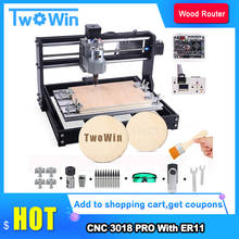 CNC 3018 Pro Laser Engraver Wood Router GRBL ER11 DIY Mini Engraving Machine for PCB PVC with Offline Controller 2024 - купить недорого