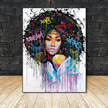 Wall Art Pictures Colorful Charming Girl Canvas Painting Prints Wall poster Decoration for Living room Home Decor  no frame 2024 - buy cheap