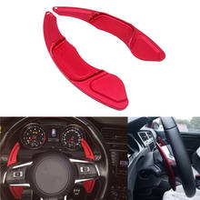 Paleta de cambio de volante de aluminio para coche, accesorio para Volkswagen VW GOLF 7 2015- GTI R MK7 Scirocco, color rojo/plateado, 1 par 2024 - compra barato