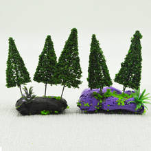Modelo a escala de árboles verdes, 35mm, juguetes Tasson, modelo en miniatura de plantas de alambre para Diorama, diminuto juego de guerra, bosque, mesa de arena, fabricación de paisajes 2024 - compra barato