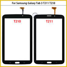 Новый T211 сенсорного экрана для Samsung Galaxy Tab 3 7,0 SM-T210 SM-T211 T210Touch экран Сенсорная панель дигитайзер датчик переднего ЖК-стекло Replac 2024 - купить недорого