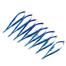 Surgical Needle Holders with lock tweezer ophthalmic forceps 12cm 14cm 16cm 18cm Titanium Pet Surgical Instruments 2024 - buy cheap