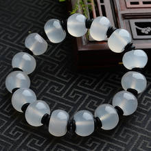 Jade Bracelet Ice point chalcedony  Beaded Jade Bracelet Mens and Womens Bracelet Fine Jewelry  Hand-Carved  Chalcedony Banglesy 2024 - buy cheap