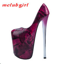 Mclubgirl 2020, женские сексуальные модные туфли с круглым носком, подходящие цвета, с низким верхом, светильник легким носком, на высоком каблуке, женские туфли, сексуальный ночной клуб MJL 2024 - купить недорого