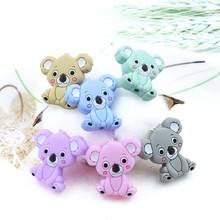 10 pcs Baby Teether Food Grade Silicone Mini Koala Beads BPA Free Baby Teething Toy Pacifier Chain Nursing Necklace Making 2024 - buy cheap