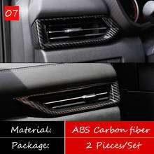 Cubierta de salida de aire izquierda y derecha para coche, embellecedora LHD pegatina, accesorios de estilo para Nissan Sentra 2020 ABS mate/fibra de carbono, 2 uds. 2024 - compra barato