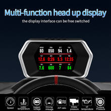 HUD Head up diaplay P17 Car OBD OBD2 Projector head-up Monitor Auto GPS Turbo digital speedometer Navigator On-board computer 2024 - buy cheap