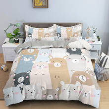 Cartoon Bear Bedding Sets Luxury Duvet Cover Bedclothes Twin/Queen/King Size Bed Room Home Pillowcase Bedding 2024 - buy cheap