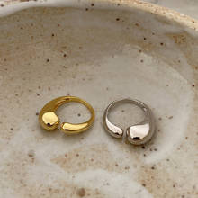 Amaiyllis-Anillos abiertos minimalistas para mujer, de Plata de Ley 925, anillos de dedo índice de gota de agua abstracta, Bisutería 2024 - compra barato